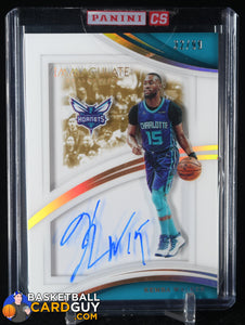 2017-18 Immaculate Collection Shadowbox Signatures #50 Kemba Walker/99 auto, autograph, basketball card, numbered