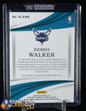 2017-18 Immaculate Collection Shadowbox Signatures #50 Kemba Walker/99 auto, autograph, basketball card, numbered