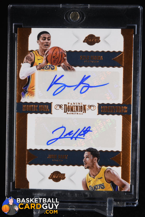 2017-18 Panini Dominion Rookie Dual Signatures Bronze #28 RC #/10 auto, autograph, basketball card, numbered, rookie card