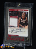 2017-18 Panini Donruss Timeless Treasures Ray Allen GU Jersey Patch Auto #/30 auto, autograph, numbered
