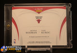 2018-19 Immaculate Collection Dual Autographs #14 Dennis Rodman/Toni Kukoc/49 auto, autograph, numbered