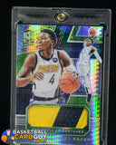 2018-19 Spectra Victor Oladipo Neon Green Prizm Spectacular GU Patch #12/25 memorabilia, numbered
