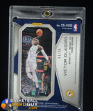 2018-19 Spectra Victor Oladipo Neon Green Prizm Spectacular GU Patch #12/25 memorabilia, numbered