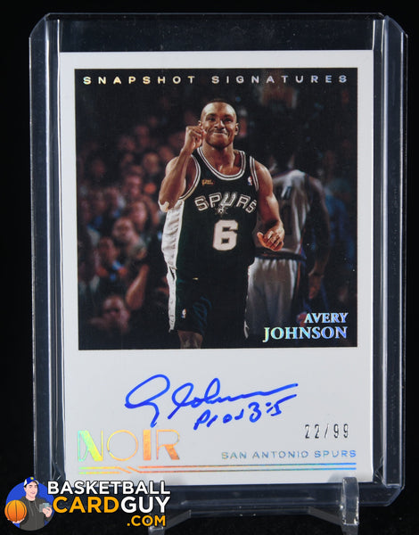 2020-21 Panini Noir Snapshot Signatures #27 Avery Johnson/99
