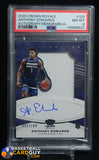 2020 PANINI CROWN ROYALE SILHOUETTES ANTHONY EDWARDS #123 #/199 PSA 8 auto, autograph, memorabilia, numbered