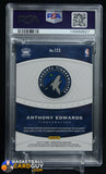 2020 PANINI CROWN ROYALE SILHOUETTES ANTHONY EDWARDS #123 #/199 PSA 8 auto, autograph, memorabilia, numbered