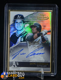 2020 Topps Gold Label Jose Canseco Auto GLA-JC Oakland Athletics auto, autograph, baseball card