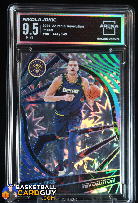 2021 - 22 Panini Revolution Impact #90 #/149 Arena Club 9.5 basketball card, graded, numbered