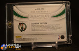 2022-23 Immaculate Collection Jayson Tatum The Standard #/99 memorabilia, numbered