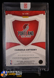 2022-23 Panini Crown Royale CARMELO ANTHONY Patch Auto Silhouettes #/12 auto, autograph, basketball card, memorabilia, numbered