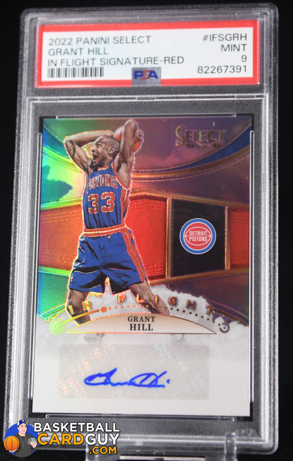 2022-23 Select In Flight Signatures Red Prizms #25 PSA 9 #/99 autograph, basketball card, graded, numbered