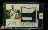 2023-24 National Treasures Damian Lillard Colossal Game Used Patch Auto #/10 auto, autograph, memorabilia, numbered