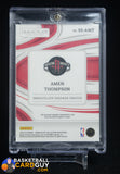 2023-24 Panini Immaculate Amen Thompson RC Rookie Sneaker Swatch Patch #/49 memorabilia, numbered