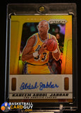 2024-25 Prizm Deca Kareem Abdul-Jabbar Signatures Gold Auto #/10 auto, autograph, numbered