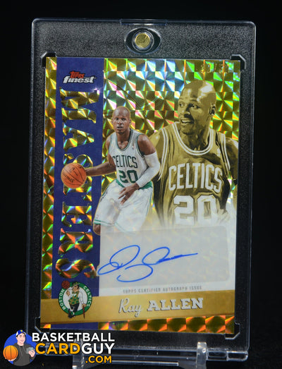 2026 -25 Ray Allen Topps Finest Masters Auto Gold Geometric #/50