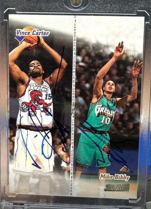 Vince Carter / Mike Bibby Stadium Club Co-Signers