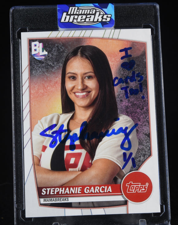 Stephanie Garcia 2023 Topps Big League Hobby Influencers #HISM Autographed Inscribed 1/1