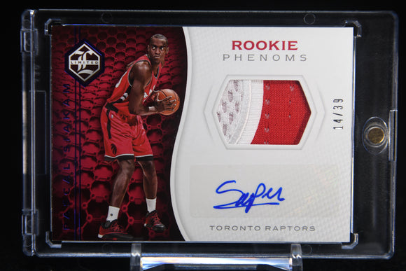 Pascal Siakam 2016-17 Limited Rookie Phenoms Jersey Autographs Prime #33 #/39