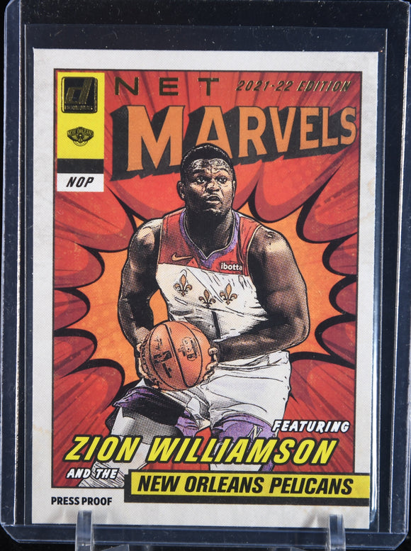 Zion Williamson 2021-22 Donruss Net Marvels Press Proof #6