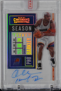 Charles Barkley 2020-21 Panini Contenders Veteran Autographs Clear Ticket #7