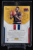 Dominique Wilkins 2018-19 Panini Opulence Gold Medal Jersey Autographs #5 #/79