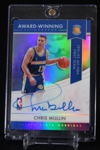 Chris Mullin 2020-21 Panini Obsidian Award Winning Autographs #17