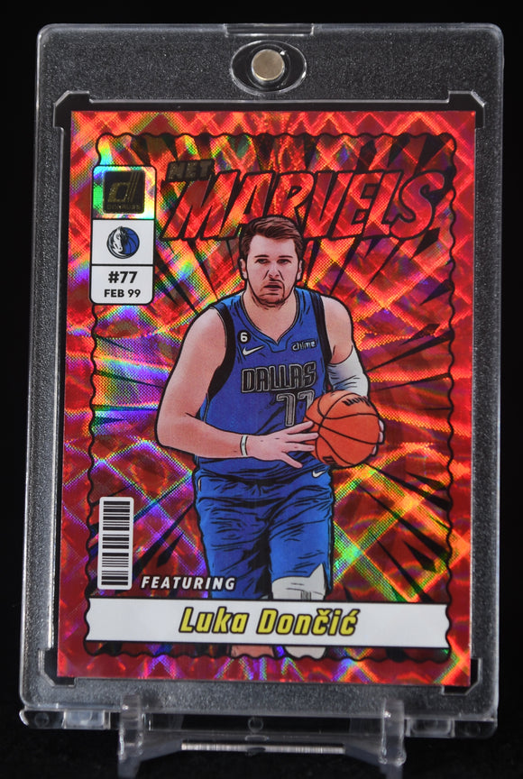 Luka Doncic 2023-24 Donruss Net Marvels Red Diamond #7