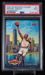 Michael Jordan 2020 Upper Deck Goodwin Champions Fanimation #F1 PSA 9 POP 1 None Higher