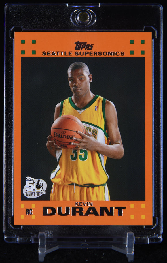 Kevin Durant 2007-08 Topps Rookie Set Orange #2 RC