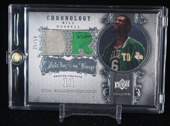 Bill Russell 2007-08 Chronology Stitches in Time 50 #BI #/50