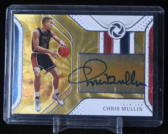 Chris Mullin 2018-19 Panini Opulence Gold Medal Autographs #5 #/79