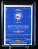 JJ Redick 2018-19 Panini Impeccable Impeccable Stars Signatures Holo Silver #14 #/25