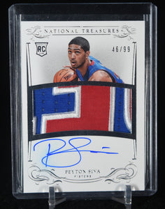 Peyton Siva 2013-14 Panini National Treasures #124 JSY AU RC