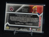 Jermaine O'Neal 2008-09 UD Black Veteran Signed Jersey Piece #/50