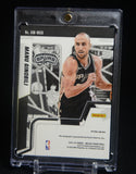 Manu Ginobili Autographs 2021-2022 Mosaic Red And Yellow Prizm Spurs