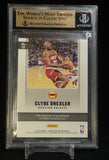 Clyde Drexler 2019-20 Panini Player of the Day Autograph Prize Beckett Encased #/4