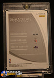 Adrian Dantley/Clyde Drexler/George Gervin 2020-21 Immaculate Collection Triple Autographs #3 #/25 auto, autograph, numbered