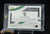 Al Horford 2017-18 Panini Immaculate Game Used Jumbo Premium Patch Auto #/15 auto, autograph, memorabilia, numbered