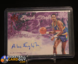 Alex English 2021-22 Court Kings Brush Strokes Autographs Ruby #49/49 auto, autograph, numbered