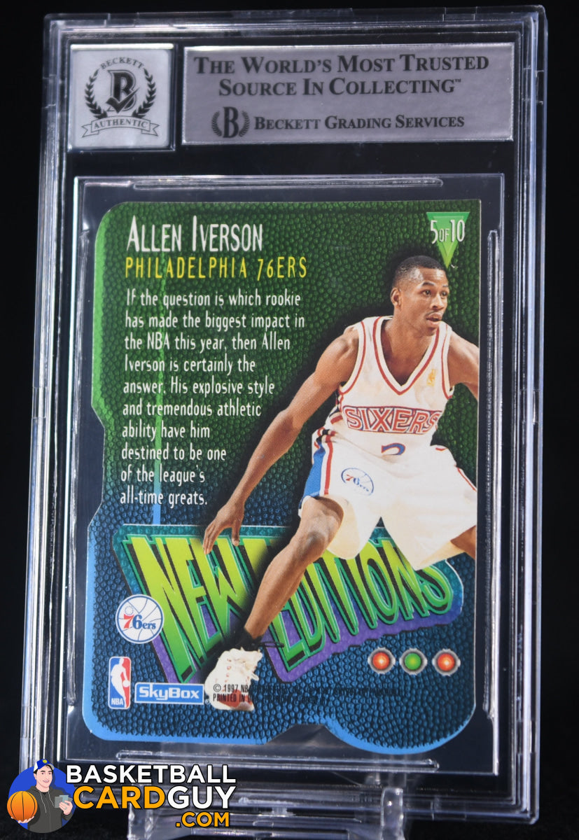 Allen Iverson 1996-97 Skybox Premium New Editions RC Beckett