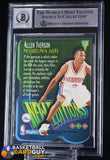 Allen Iverson 1996-97 Skybox Premium New Editions RC Beckett Autograph Inscribed ROY 97 BGS 10 autograph, basketball card, graded, rookie