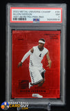 ALLEN IVERSON 2022 SKYBOX METAL UNIVERSITY PRECIOUS METAL GEMS PMG RED #/100 PSA 7 numbered