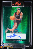 Allen Iverson 2024 Leaf Electrum Green Autograph #/5 auto, autograph, basketball card, numbered