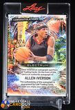 Allen Iverson 2024 Leaf Electrum Green Autograph #/5 auto, autograph, basketball card, numbered