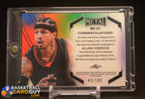 Allen Iverson All Star 2025 LEAF SIGNATURE SERIES BUYBACK METAL ALLEN IVERSON INSCCRIPTION AUTO #43/100 auto, autograph, numbered