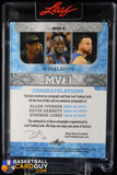 ALLEN IVERSON Kevin Garnett Stephen Curry 2023 Leaf Superlative MV3 Triple Autograph Auto #/5 auto, autograph, basketball card, numbered