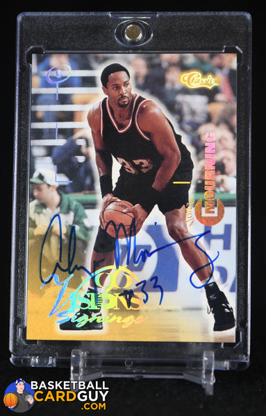 Alonzo Mourning 1996 Visions Signings Autographs Gold #43