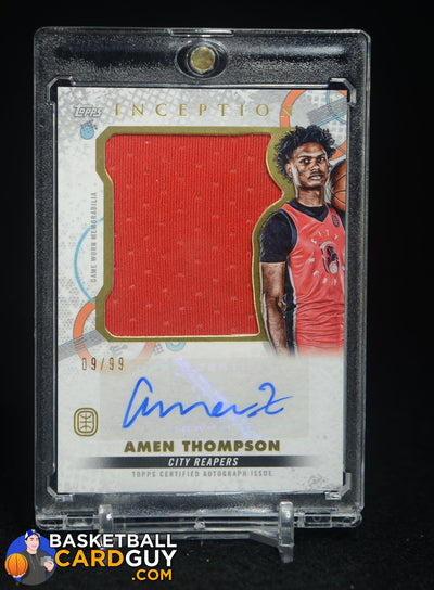 AMEN THOMPSON 2022/23 TOPPS INCEPTION OTE ROOKIE AUTO PATCH #/99