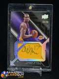 Andrew Bynum 2008-09 UD Black Veteran Signed Jersey Pieces #/50 auto, autograph, memorabilia, numbered