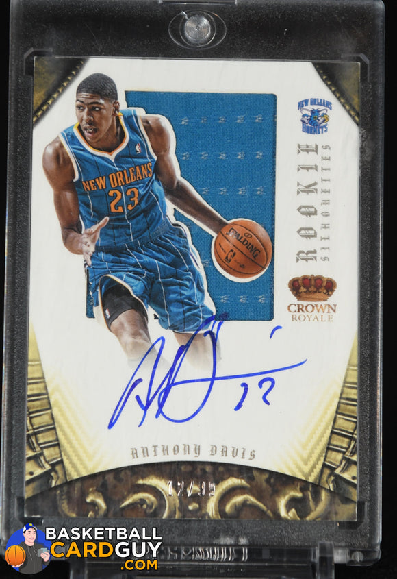 Anthony Davis 2012-13 Panini Preferred #325 SL JSY AU #/99 auto, autograph, basketball card, jersey, numbered